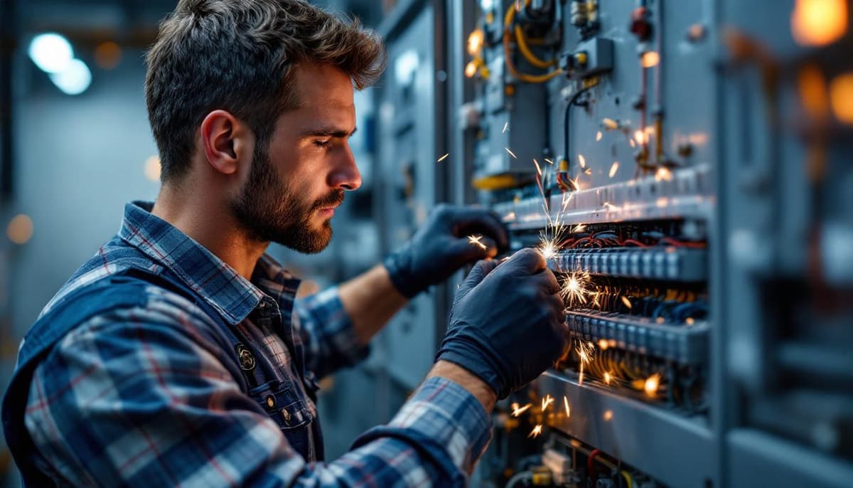 Técnico especializado aplicando Cintas Adhesivas de alto rendimiento
