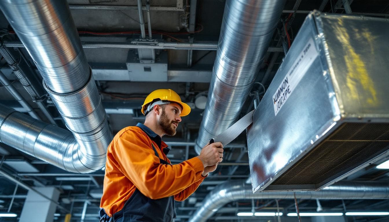 Cinta gris industrial de grado técnico para aplicaciones especializadas