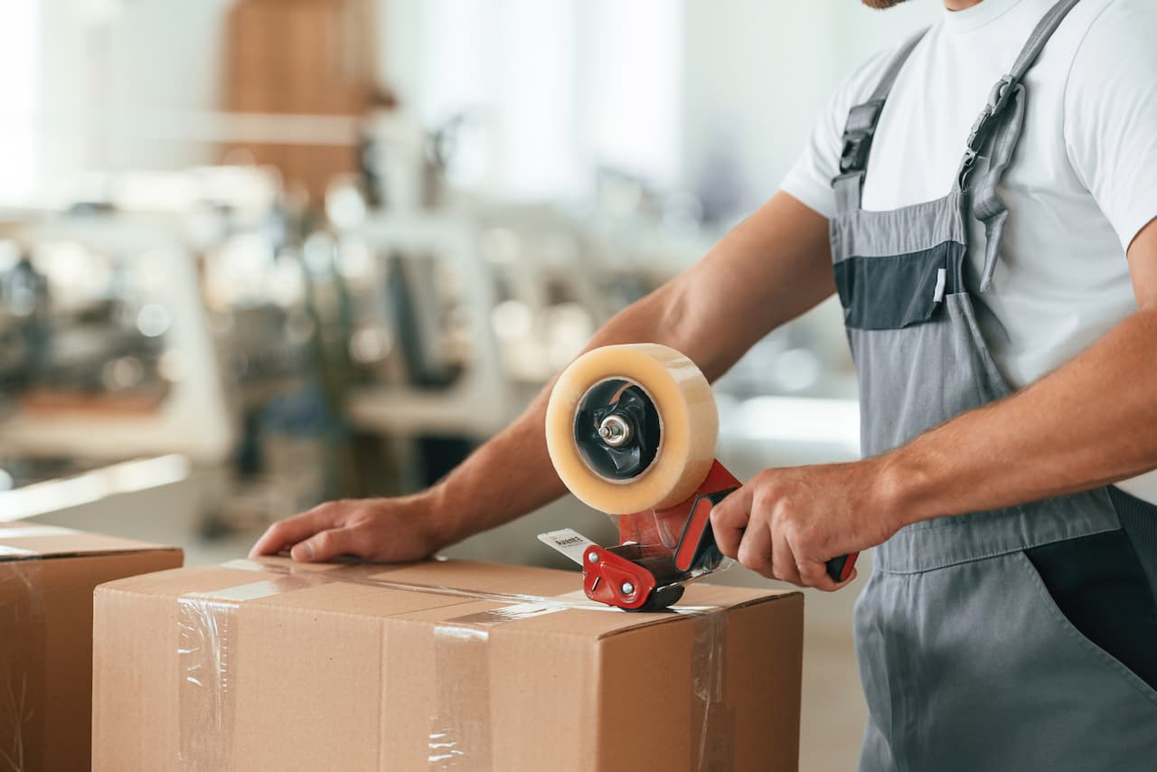 Embalaje de productos con cintas acrilicas